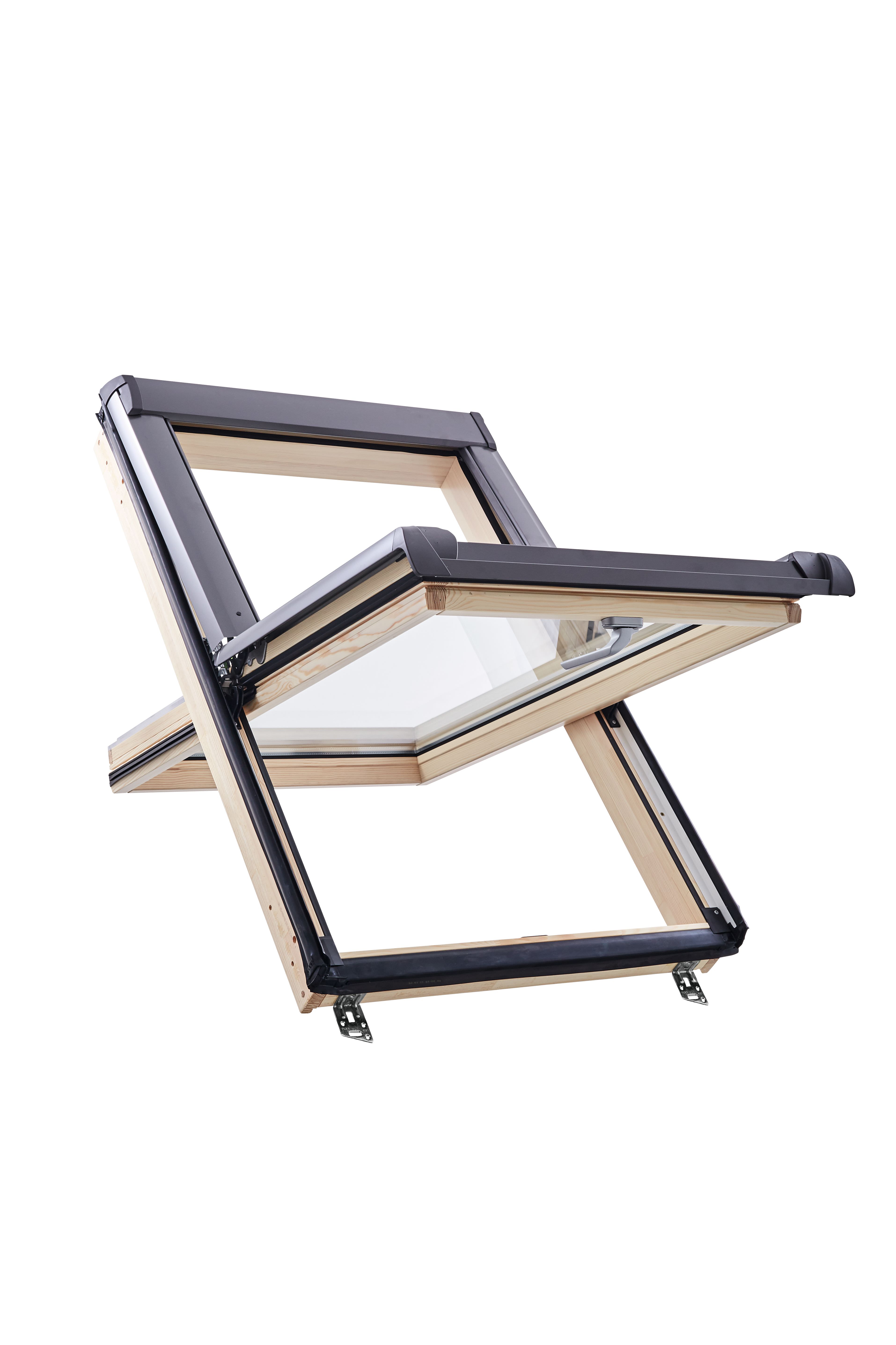 Dachfenster, Schwingfenster, Drehfenster, Holzrahmen, Kunststoffrahmen, Glasfenster