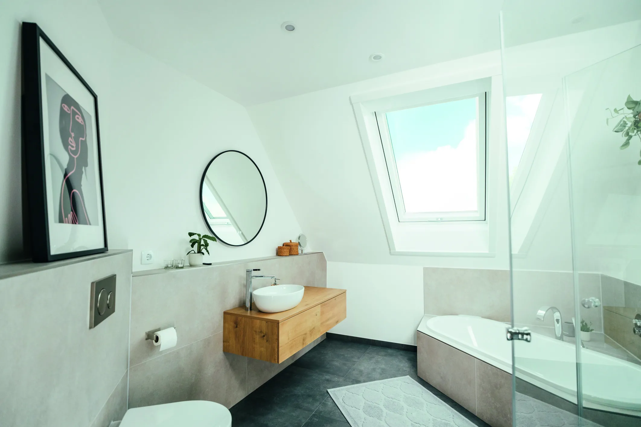 Sinken, Baden, Pflanze, Innenarchitektur, Badewanne