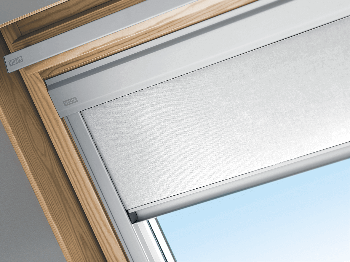VELUX Classic Verdunkelungsrollo DBL C02 4288 Weiß,Schiene alu PG:S-DBLC024288