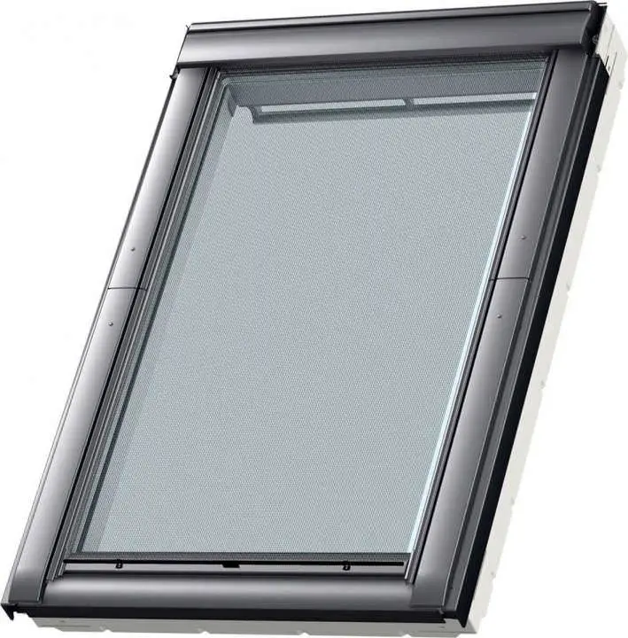 VELUX Standard Hitzeschutz-Markise elektro MML FK04 5060S Uni Schwarz PG:Standard-MMLFK045060S Fenster, Architektur, Gebäude, Dachfenster