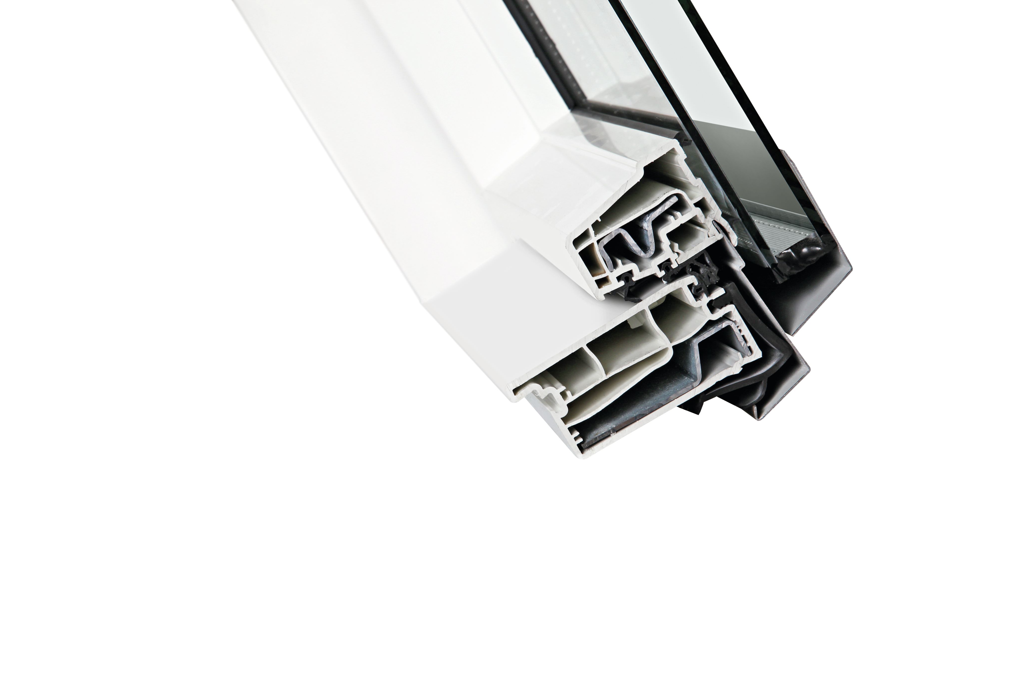 Fenstergriff, Kunststoffprofil, Dämmprofil, Glasrahmen, Rahmenbauteil