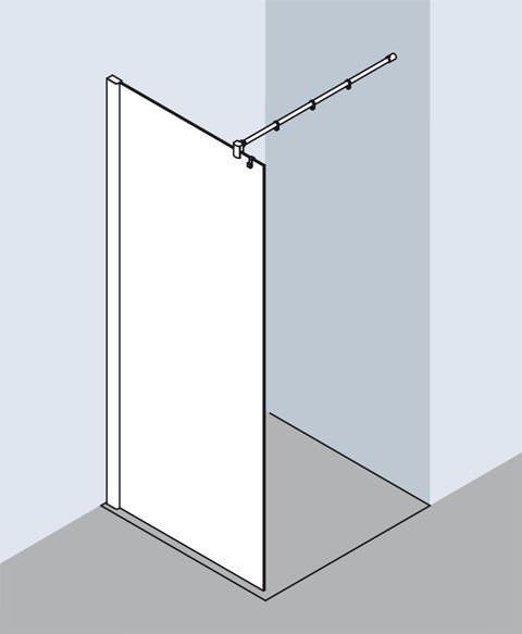 Kermi PASA XP WALK-IN Wall PX TWF-PXTWF075181AKM