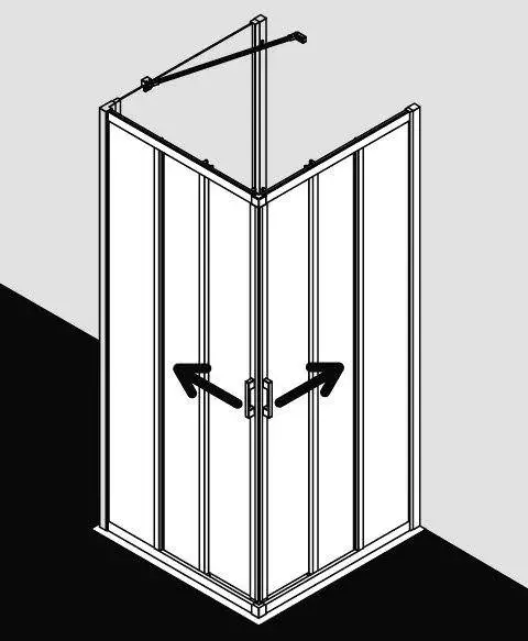 Kermi LIGA Eckeinstieg 3-teilig Gleittüren - Halbteil LI E3R/L-LIE3L075181AKM Kermi LIGA Eckeinstieg 3-teilig Gleittüren - Halbteil LI E3R/L-LIE3L075181AKM