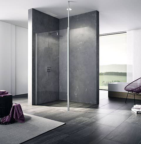 Kermi Walk-In XB Wall mit variabler Stabilisierung Wand oder Decke XB WDR/L-XBWDL08020VAKM