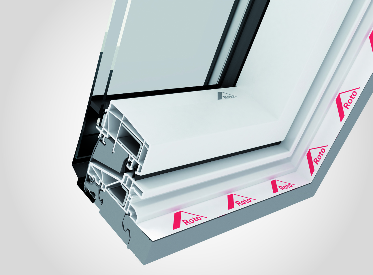 RotoQ Tronic Schwingfenster QT4 Kunststoff-785192M Fenster, Fenster