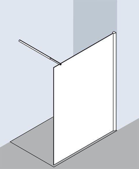 Kermi WALK-IN XX Classic Duschwand XX WIC-XXWIC070201AKM