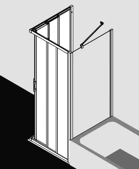 Kermi LIGA Eckeinstieg 3-teilig Gleittüren - Halbteil LI E3R/L-LIE3L075181AKM Kermi LIGA Eckeinstieg 3-teilig Gleittüren - Halbteil LI E3R/L-LIE3L075181AKM