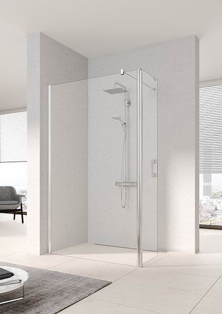 Kermi PEGA WALK-IN Pega Wall mit beweglichem Flügel PE TFR/L-PETFL08018VAKM