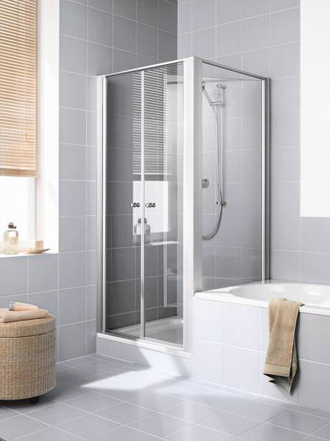 Kermi IBIZA 2000 Seitenwand verkürzt beweglich neben Badewanne I2 TVR/L-I2TVR070171AKM