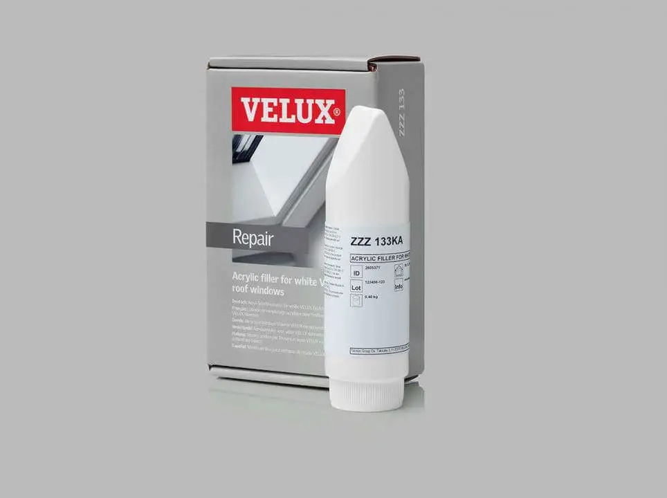 VELUX Acryl-Feinspachtel-Set grau ZZZ 133KH für weiße VELUX Dach-Fenster-ZZZ133KH VELUX Acryl-Feinspachtel-Set grau ZZZ 133KH für weiße VELUX Dach-Fenster-ZZZ133KH